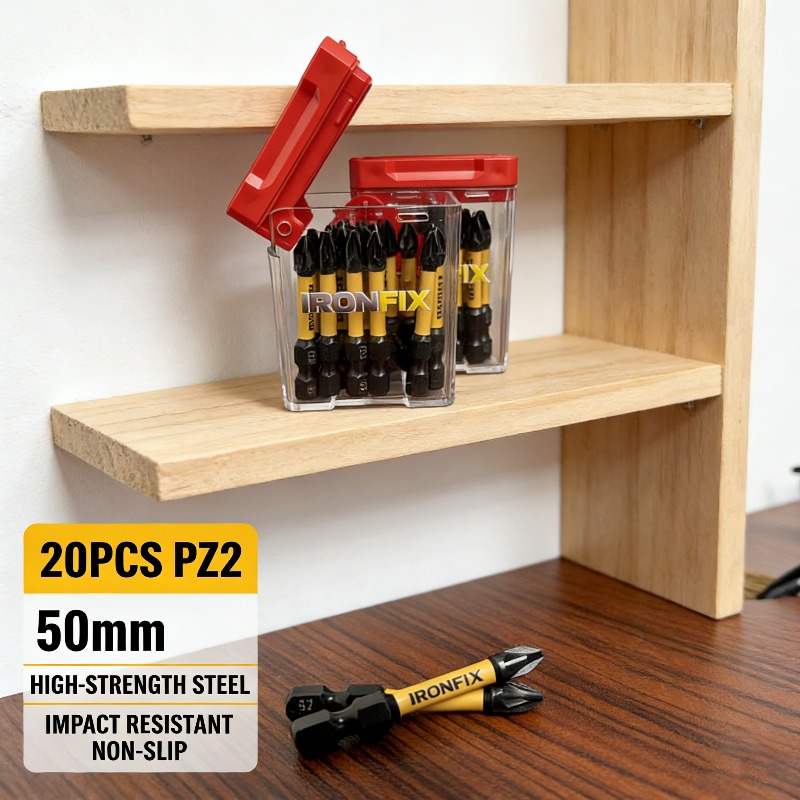 Drill Bits - 고품질 20개입 PZ2 스크루드라이버 비트 세트,