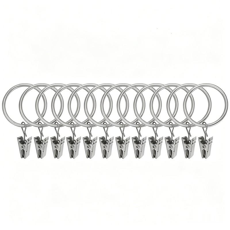 Curtain Rods - 62개 25mm 금속 커튼 걸이 링,