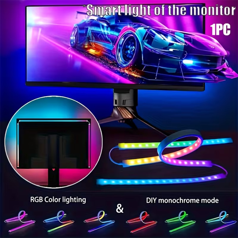 RGB 게이밍 조명 스트립 모니터 백라이트 LED 디스 - Led Strip Lights 리뷰 및 가격