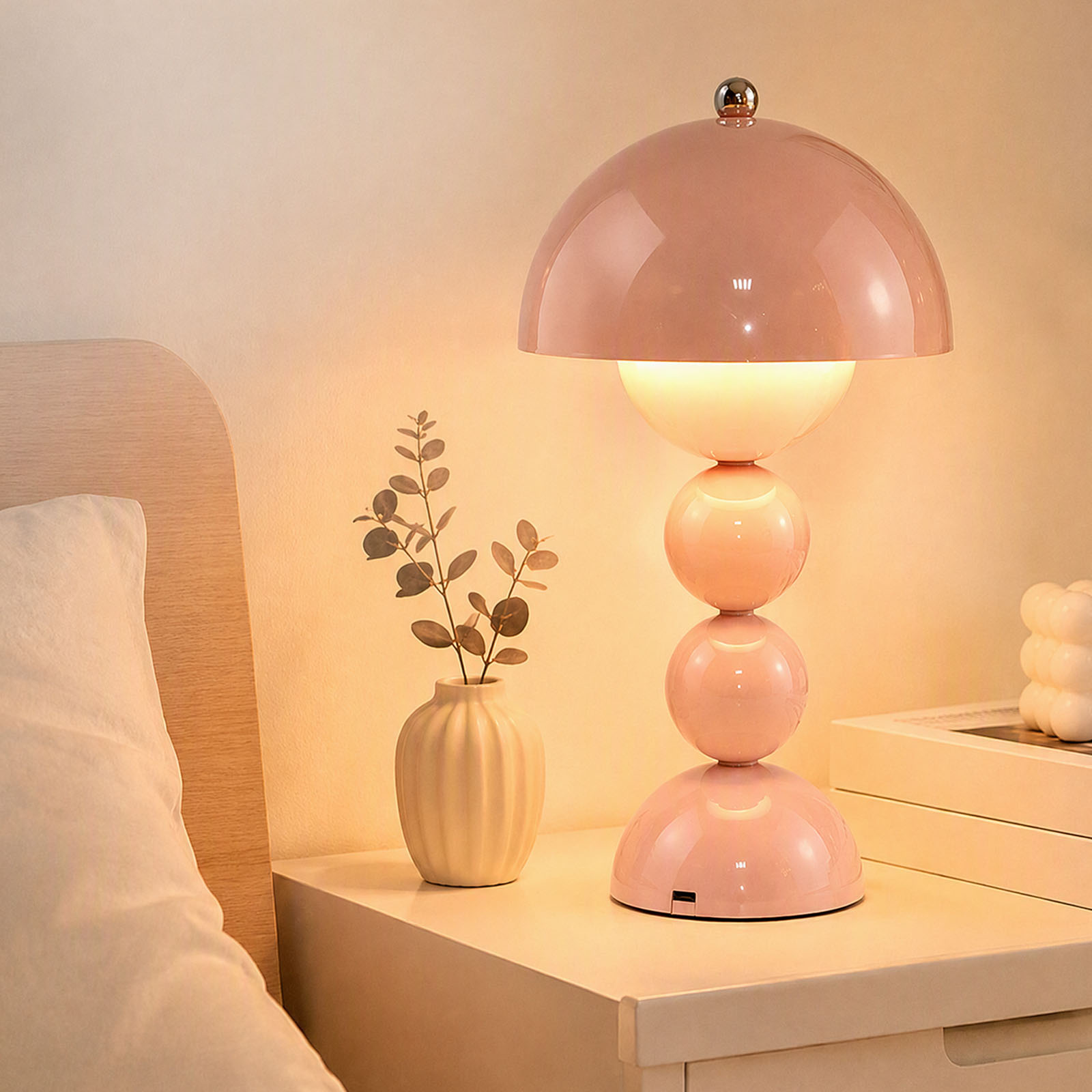 빈티지 스타일의 버섯 모양 테이블 램프, USB LED - Light Switch 리뷰 및 가격